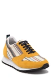 Paisley & Gray Newham Low Pro Sneaker In Yellow/ Fair-isle