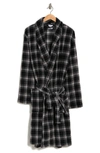 Calvin Klein Waist Tie Robe In 8th Cabin Plaid