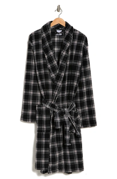 Calvin Klein Waist Tie Robe In 8th Cabin Plaid
