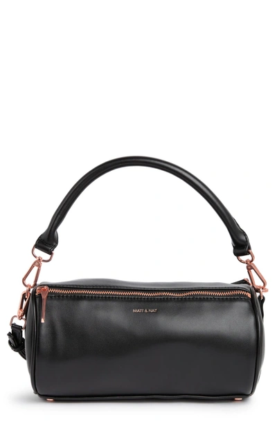 Matt And Nat Loom Vegan Leather Satchel Bag In Blackr