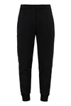 Prada Track-pants With Decorative Stripes In Black