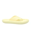 Stella Mccartney 30mm Air Slide Canvas Flip Flops In Pale Yellow