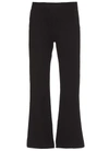 JIL SANDER FLARED CROPPED TROUSERS