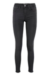 Frame Le High Skinny Jeans Billups Chewed In Black