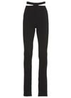 Andrea Adamo Andreādamo Black Viscose Blend Trousers In Black