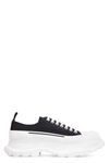 Alexander Mcqueen Tread Slick Lace-up Sneakers In Black