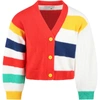 STELLA MCCARTNEY MULTICOLOR CARDIGAN FOR GIRL WITH YELLOW BUTTONS