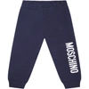 MOSCHINO BLUE SWEATPANT FOR BABY KIDS WITH LOGO
