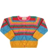 GUCCI MULTICOLOR CARDIGAN FOR BABY GIRL WITH DOUBLE GG