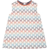 GUCCI IVORY DRESS FOR BABY GIRL WITH MULTICOLOR DOUBLE GG