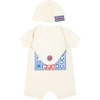 GUCCI IVORY SET FOR BABY KIDS WITH LOGOS