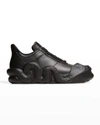 Giuseppe Zanotti Men's Cobra Tonal Leather Low-top Sneakers In Nero