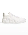 Giuseppe Zanotti Men's Cobra Tonal Leather Low-top Sneakers In Bianco
