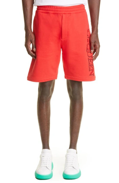 Alexander Mcqueen Mens Red Other Materials Shorts