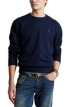 Polo Ralph Lauren Fleece Crewneck Sweatshirt In Blue