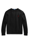 Polo Ralph Lauren Polo Pony Crew-neck Sweatshirt Clothing In Polo Black