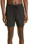 Amiri Black Logo Core Swim Shorts In Black