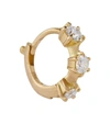 JADE TRAU KISMET MINI 18KT GOLD EARRINGS WITH DIAMONDS