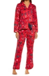 Joules Sleeptight Pajamas In Red Festive