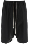 Rick Owens Riks Pods Dropped-crotch Shorts In Black