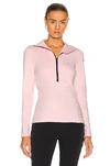 Goldbergh Serena Turtleneck Base Layer Top In Blush