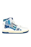 Amiri Skel-top Hi Bandana High-top Sneakers In Blue