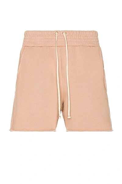 Les Tien Yacht Cotton French Terry Shorts In Mauve