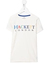 Hackett Logo-printed T-shirt In White