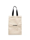 Jil Sander Logo-print Tote Bag In Neutrals