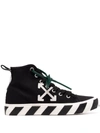 OFF-WHITE VULCANIZED MID-TOP SNEAKERS