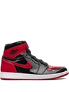 Jordan Air  1 Retro High Og "bred Patent" Sneakers In Black