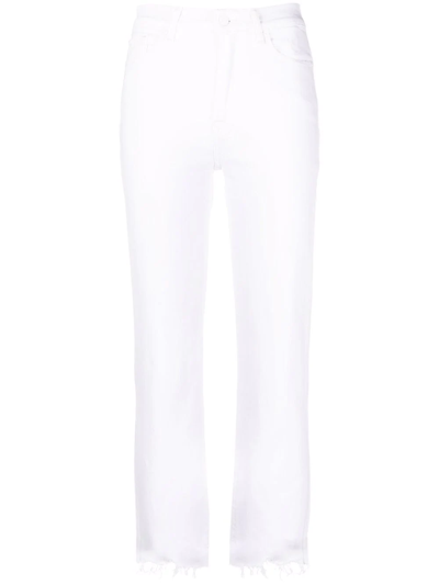 7 For All Mankind Slim-cut Jeans In White
