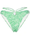 Simkhai Aliana Cut-out Bikini Bottom In Green