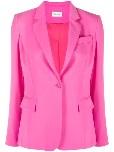 P.a.r.o.s.h Single-breasted Blazer Jacket In Pink