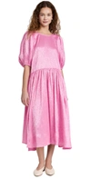 Stine Goya Amelia Sequin-embellished Recycled Polyester-blend Midi Dress In Dusty Pink