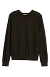 Frame Black Cashmere 'the Crewneck' Sweater In Noir