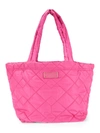 Marc Jacobs Medium Quilted Tote In Peony