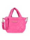 Marc Jacobs Mini Quilted Tote In Peony