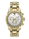 VERSACE MEN'S CHRONO SPORTY IP GOLD STAINLESS STEEL WATCH