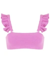 Clube Bossa Zarbo Ruffle-embellished Bikini Top In Pink
