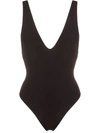 Clube Bossa Cornetto Plunging V-neck Swimsuit In Black