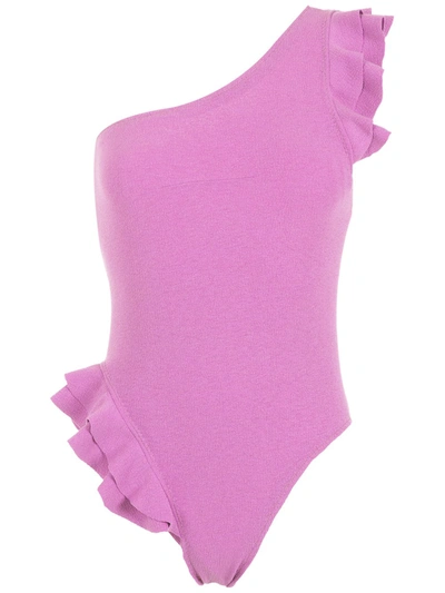 Clube Bossa Koss One-shoulder Swimsuit In Pink