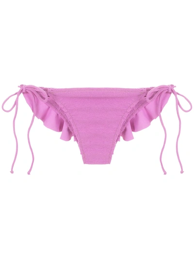 Clube Bossa Malgosia Ruffle-embellished Briefs In Pink