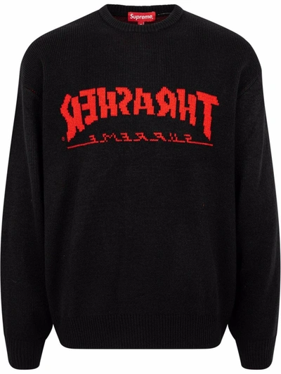 Supreme X Thrasher Sweater Black