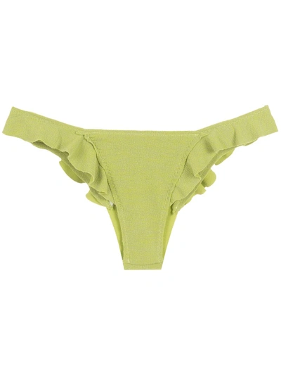 Clube Bossa Ruffle-trimmed Bikini In Green