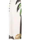 Amir Slama High-waist Side-slit Skirt In White