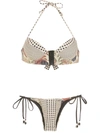 Amir Slama Polka-dot Print Bikini In Neutrals