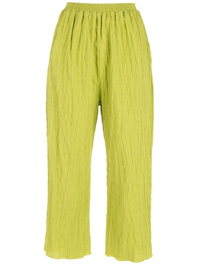 Clube Bossa Sam Cropped Cotton Trousers In Green