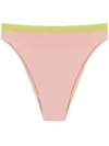 Clube Bossa Arko Contrast-trim Bikini Bottoms In Pink