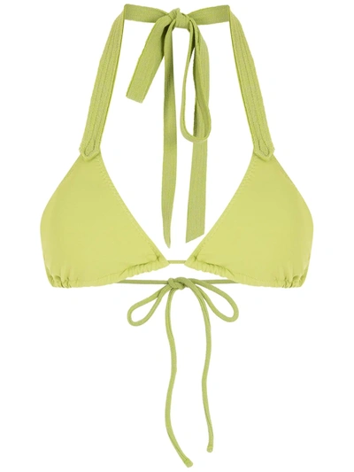 Clube Bossa Ava Triangle Bikini Top In Green